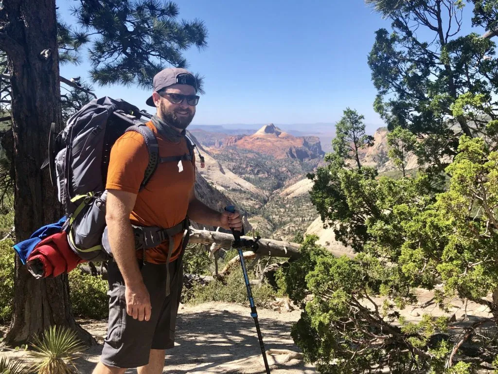 Dr. Berley backpacking