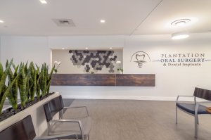 The entranceway to the plantation oral surgery office